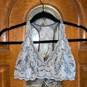 Razor back lace bra.